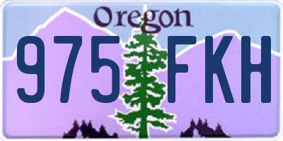 OR license plate 975FKH