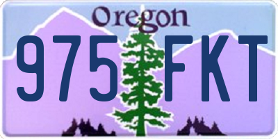 OR license plate 975FKT