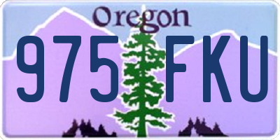 OR license plate 975FKU