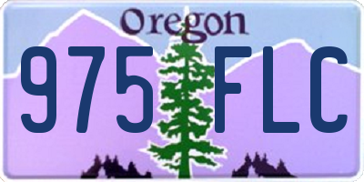 OR license plate 975FLC