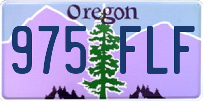 OR license plate 975FLF