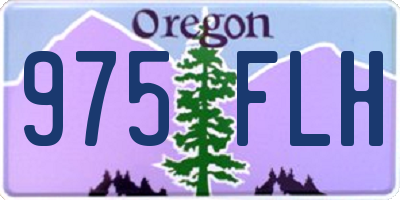 OR license plate 975FLH