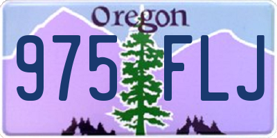 OR license plate 975FLJ