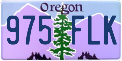 OR license plate 975FLK