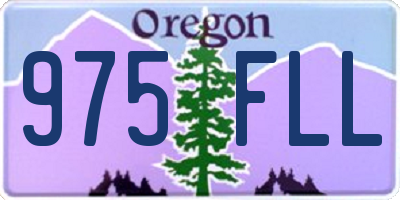 OR license plate 975FLL