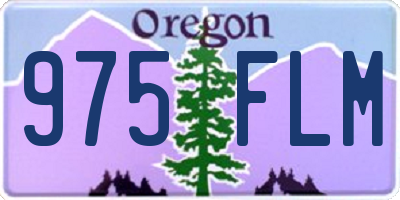 OR license plate 975FLM