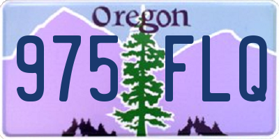 OR license plate 975FLQ
