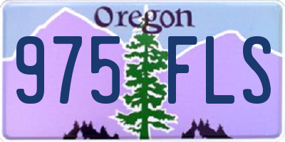 OR license plate 975FLS