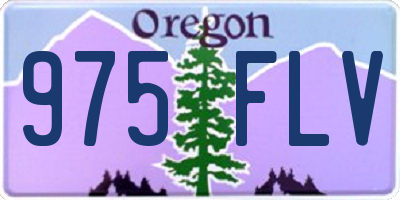 OR license plate 975FLV