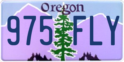 OR license plate 975FLY