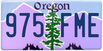 OR license plate 975FME