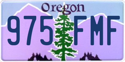 OR license plate 975FMF