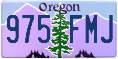 OR license plate 975FMJ