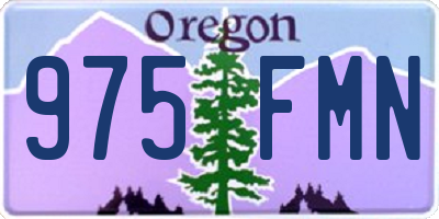 OR license plate 975FMN