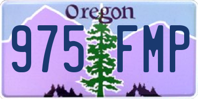 OR license plate 975FMP