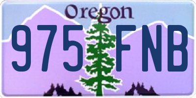 OR license plate 975FNB