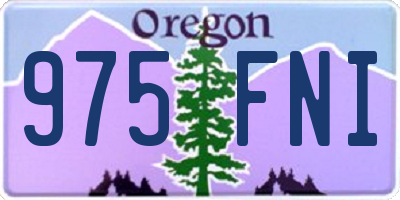 OR license plate 975FNI