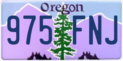 OR license plate 975FNJ