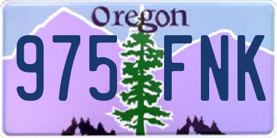 OR license plate 975FNK
