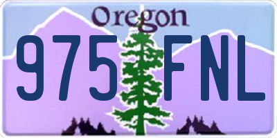 OR license plate 975FNL