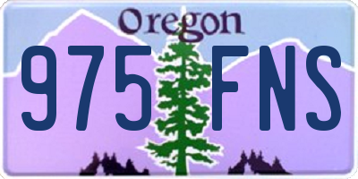 OR license plate 975FNS