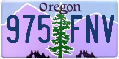 OR license plate 975FNV