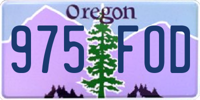 OR license plate 975FOD