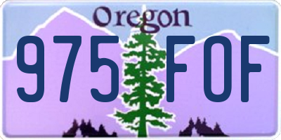 OR license plate 975FOF