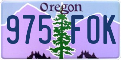 OR license plate 975FOK