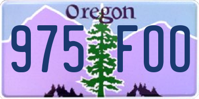 OR license plate 975FOO
