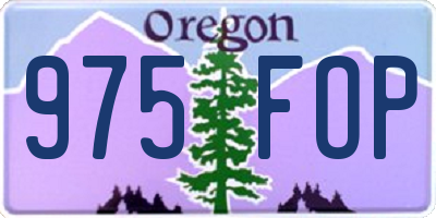 OR license plate 975FOP