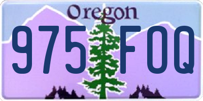 OR license plate 975FOQ