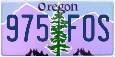 OR license plate 975FOS