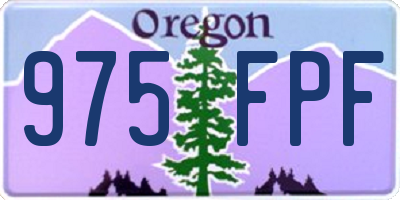 OR license plate 975FPF