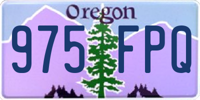 OR license plate 975FPQ