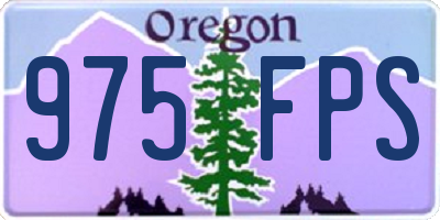 OR license plate 975FPS