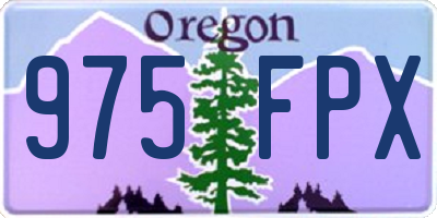 OR license plate 975FPX