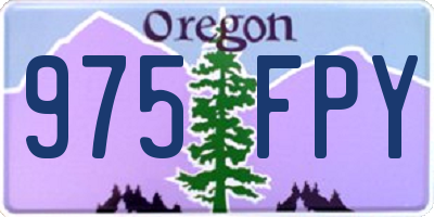OR license plate 975FPY