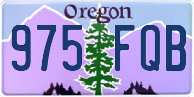 OR license plate 975FQB