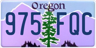 OR license plate 975FQC