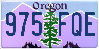 OR license plate 975FQE