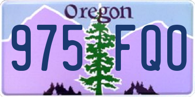 OR license plate 975FQO