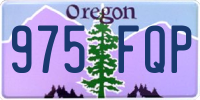 OR license plate 975FQP