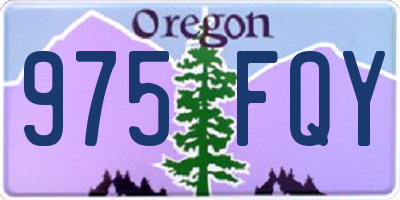 OR license plate 975FQY