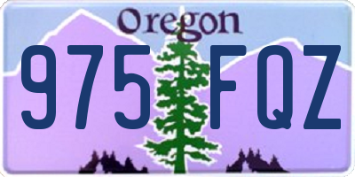 OR license plate 975FQZ