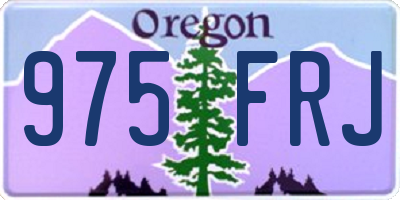 OR license plate 975FRJ