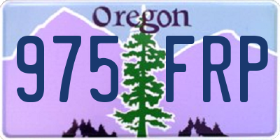 OR license plate 975FRP
