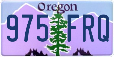 OR license plate 975FRQ
