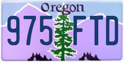 OR license plate 975FTD