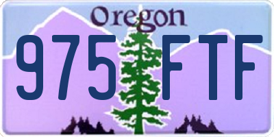 OR license plate 975FTF